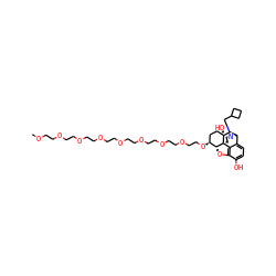 COCCOCCOCCOCCOCCOCCOCCOCCO[C@H]1CC[C@@]2(O)[C@H]3Cc4ccc(O)c5c4[C@@]2(CCN3CC2CCC2)[C@@H]1O5 ZINC000204928999