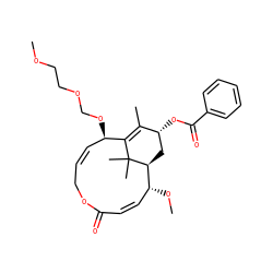 COCCOCO[C@@H]1/C=C\COC(=O)/C=C/[C@@H](OC)[C@@H]2C[C@@H](OC(=O)c3ccccc3)C(C)=C1C2(C)C ZINC000066112596