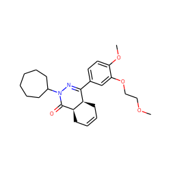 COCCOc1cc(C2=NN(C3CCCCCC3)C(=O)[C@@H]3CC=CC[C@H]23)ccc1OC ZINC000653798115