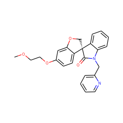 COCCOc1ccc2c(c1)OC[C@]21C(=O)N(Cc2ccccn2)c2ccccc21 ZINC000103177624