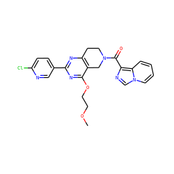 COCCOc1nc(-c2ccc(Cl)nc2)nc2c1CN(C(=O)c1ncn3ccccc13)CC2 ZINC000095558571