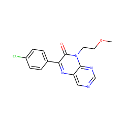 COCCn1c(=O)c(-c2ccc(Cl)cc2)nc2cncnc21 ZINC000004238330
