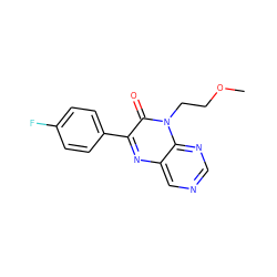 COCCn1c(=O)c(-c2ccc(F)cc2)nc2cncnc21 ZINC000004238496