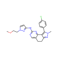 COCCn1ccc(Nc2ncc3c(n2)-c2c(nn(C)c2-c2ccc(Cl)cc2)CC3)n1 ZINC000141171144