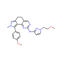 COCCn1ccc(Nc2ncc3c(n2)-c2c(nn(C)c2-c2ccc(OC)cc2)CC3)n1 ZINC000141182241
