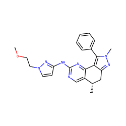 COCCn1ccc(Nc2ncc3c(n2)-c2c(nn(C)c2-c2ccccc2)C[C@@H]3C)n1 ZINC000169702285