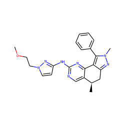 COCCn1ccc(Nc2ncc3c(n2)-c2c(nn(C)c2-c2ccccc2)C[C@H]3C)n1 ZINC000169702261