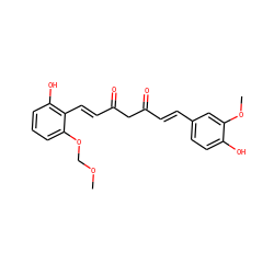 COCOc1cccc(O)c1/C=C/C(=O)CC(=O)/C=C/c1ccc(O)c(OC)c1 ZINC000167988810