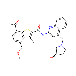 COCc1ccc(C(C)=O)c2sc(C(=O)Nc3cc(CN4CC[C@@H](O)C4)c4ccccc4n3)c(C)c12 ZINC001772618979