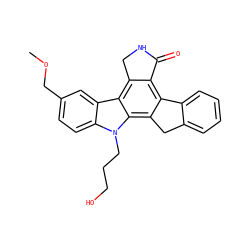 COCc1ccc2c(c1)c1c3c(c4c(c1n2CCCO)Cc1ccccc1-4)C(=O)NC3 ZINC000013530085