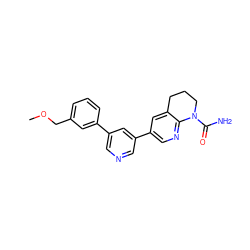 COCc1cccc(-c2cncc(-c3cnc4c(c3)CCCN4C(N)=O)c2)c1 ZINC000221471552