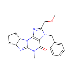 COCc1nc2c(n1Cc1ccccc1)C(=O)N(C)C1=N[C@@H]3CCC[C@@H]3N12 ZINC000013763716