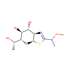 CON(C)C1=N[C@H]2[C@H](O[C@H]([C@H](C)O)[C@@H](O)[C@@H]2O)S1 ZINC000167397516