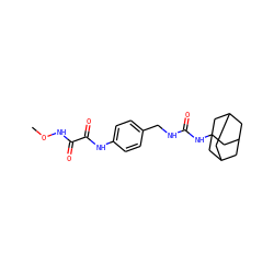 CONC(=O)C(=O)Nc1ccc(CNC(=O)NC23CC4CC(CC(C4)C2)C3)cc1 ZINC000103236744