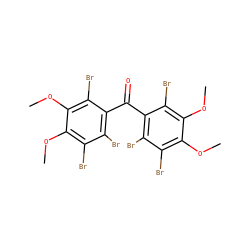 COc1c(Br)c(Br)c(C(=O)c2c(Br)c(Br)c(OC)c(OC)c2Br)c(Br)c1OC ZINC000095550447