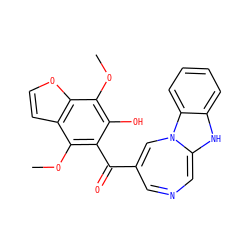 COc1c(C(=O)C2=CN3C(=CN=C2)Nc2ccccc23)c(O)c(OC)c2occc12 ZINC000040403738