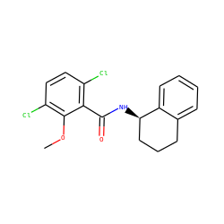 COc1c(Cl)ccc(Cl)c1C(=O)N[C@@H]1CCCc2ccccc21 ZINC000114427169