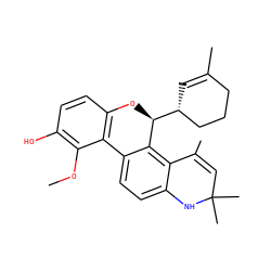 COc1c(O)ccc2c1-c1ccc3c(c1[C@H]([C@@H]1C=C(C)CCC1)O2)C(C)=CC(C)(C)N3 ZINC000029466563
