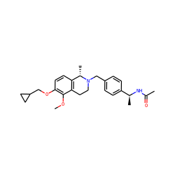 COc1c(OCC2CC2)ccc2c1CCN(Cc1ccc([C@H](C)NC(C)=O)cc1)[C@H]2C ZINC001772621559