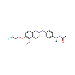 COc1c(OCCC(F)F)ccc2c1CCN(Cc1ccc([C@H](C)NC(C)=O)cc1)C2 ZINC001772587291
