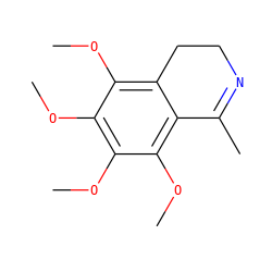 COc1c2c(c(OC)c(OC)c1OC)C(C)=NCC2 ZINC000014724741
