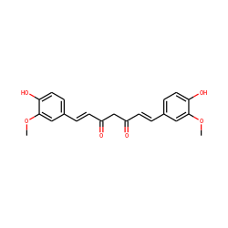 COc1cc(/C=C/C(=O)CC(=O)/C=C/c2ccc(O)c(OC)c2)ccc1O ZINC000100067274