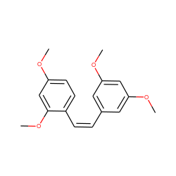 COc1cc(/C=C\c2ccc(OC)cc2OC)cc(OC)c1 ZINC000007999104