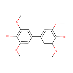 COc1cc(-c2cc(OC)c(O)c(OC)c2)cc(OC)c1O ZINC000000394529
