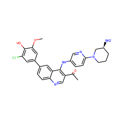 COc1cc(-c2ccc3ncc(C(C)=O)c(Nc4ccc(N5CCC[C@H](N)C5)nc4)c3c2)cc(Cl)c1O ZINC000203796967