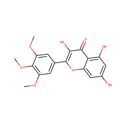 COc1cc(-c2oc3cc(O)cc(O)c3c(=O)c2O)cc(OC)c1OC ZINC000006483700