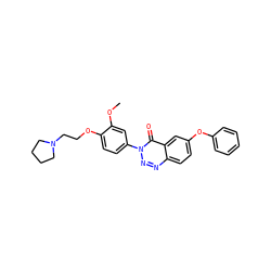 COc1cc(-n2nnc3ccc(Oc4ccccc4)cc3c2=O)ccc1OCCN1CCCC1 ZINC000040567861