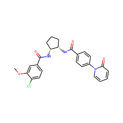COc1cc(C(=O)N[C@@H]2CCC[C@@H]2NC(=O)c2ccc(-n3ccccc3=O)cc2)ccc1Cl ZINC000028822860