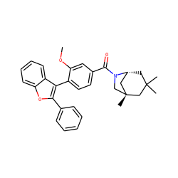 COc1cc(C(=O)N2C[C@]3(C)C[C@H]2CC(C)(C)C3)ccc1-c1c(-c2ccccc2)oc2ccccc12 ZINC000049046329