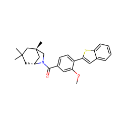 COc1cc(C(=O)N2C[C@]3(C)C[C@H]2CC(C)(C)C3)ccc1-c1cc2ccccc2s1 ZINC000049802195