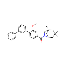 COc1cc(C(=O)N2C[C@]3(C)C[C@H]2CC(C)(C)C3)ccc1-c1cccc(-c2ccccc2)c1 ZINC000049037150