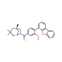 COc1cc(C(=O)N2C[C@]3(C)C[C@H]2CC(C)(C)C3)ccc1-c1cccc2c1oc1ccccc12 ZINC000049111069