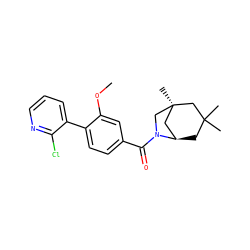 COc1cc(C(=O)N2C[C@]3(C)C[C@H]2CC(C)(C)C3)ccc1-c1cccnc1Cl ZINC000049034583