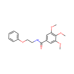 COc1cc(C(=O)NCCOc2ccccc2)cc(OC)c1OC ZINC000002304361