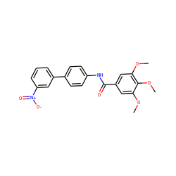 COc1cc(C(=O)Nc2ccc(-c3cccc([N+](=O)[O-])c3)cc2)cc(OC)c1OC ZINC000082153504