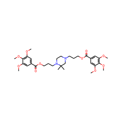 COc1cc(C(=O)OCCCN2CCN(CCCOC(=O)c3cc(OC)c(OC)c(OC)c3)C(C)(C)C2)cc(OC)c1OC ZINC000095873065