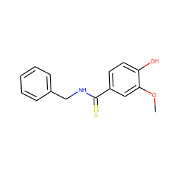 COc1cc(C(=S)NCc2ccccc2)ccc1O ZINC000015015041