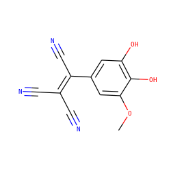 COc1cc(C(C#N)=C(C#N)C#N)cc(O)c1O ZINC000049877785