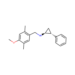 COc1cc(C)c(CN[C@H]2C[C@@H]2c2ccccc2)cc1C ZINC000113366511