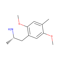 COc1cc(C[C@H](C)N)c(OC)cc1C ZINC000005765127