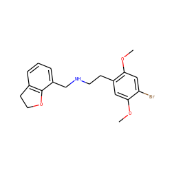 COc1cc(CCNCc2cccc3c2OCC3)c(OC)cc1Br ZINC000473109156