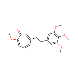 COc1cc(CCc2cccc(OC)c(=O)c2)cc(OC)c1OC ZINC000013837215