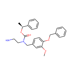 COc1cc(CN(CCN)C(=O)O[C@@H](C)c2ccccc2)ccc1OCc1ccccc1 ZINC000035076020
