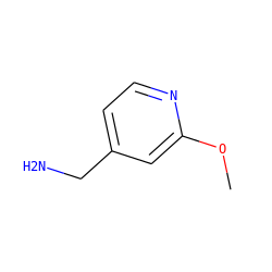 COc1cc(CN)ccn1 ZINC000012505591