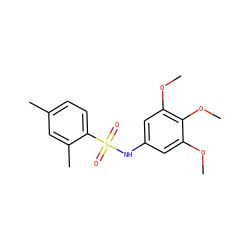 COc1cc(NS(=O)(=O)c2ccc(C)cc2C)cc(OC)c1OC ZINC000002661973