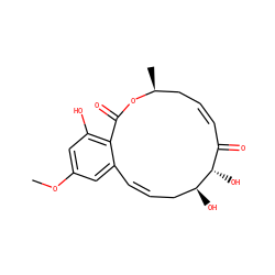 COc1cc(O)c2c(c1)/C=C/C[C@H](O)[C@@H](O)C(=O)/C=C/C[C@H](C)OC2=O ZINC000474608971